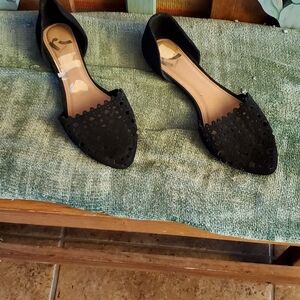 Never worn nubuck slip ons size 8